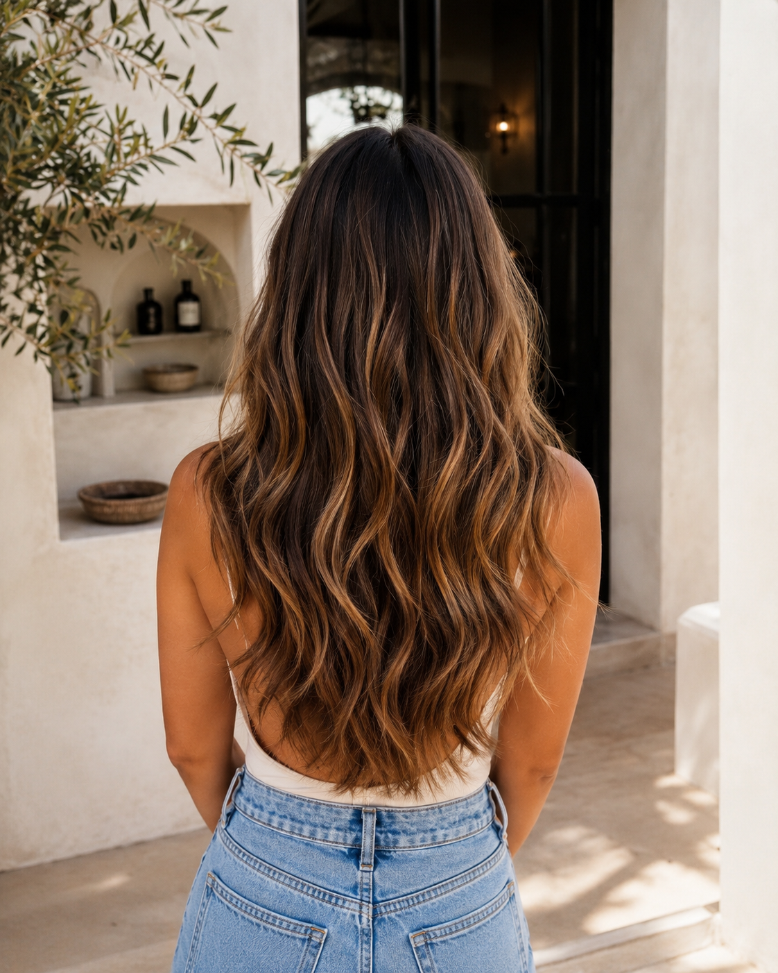 Hair transformation by Katie Shumway — hair extension result in Dana Point