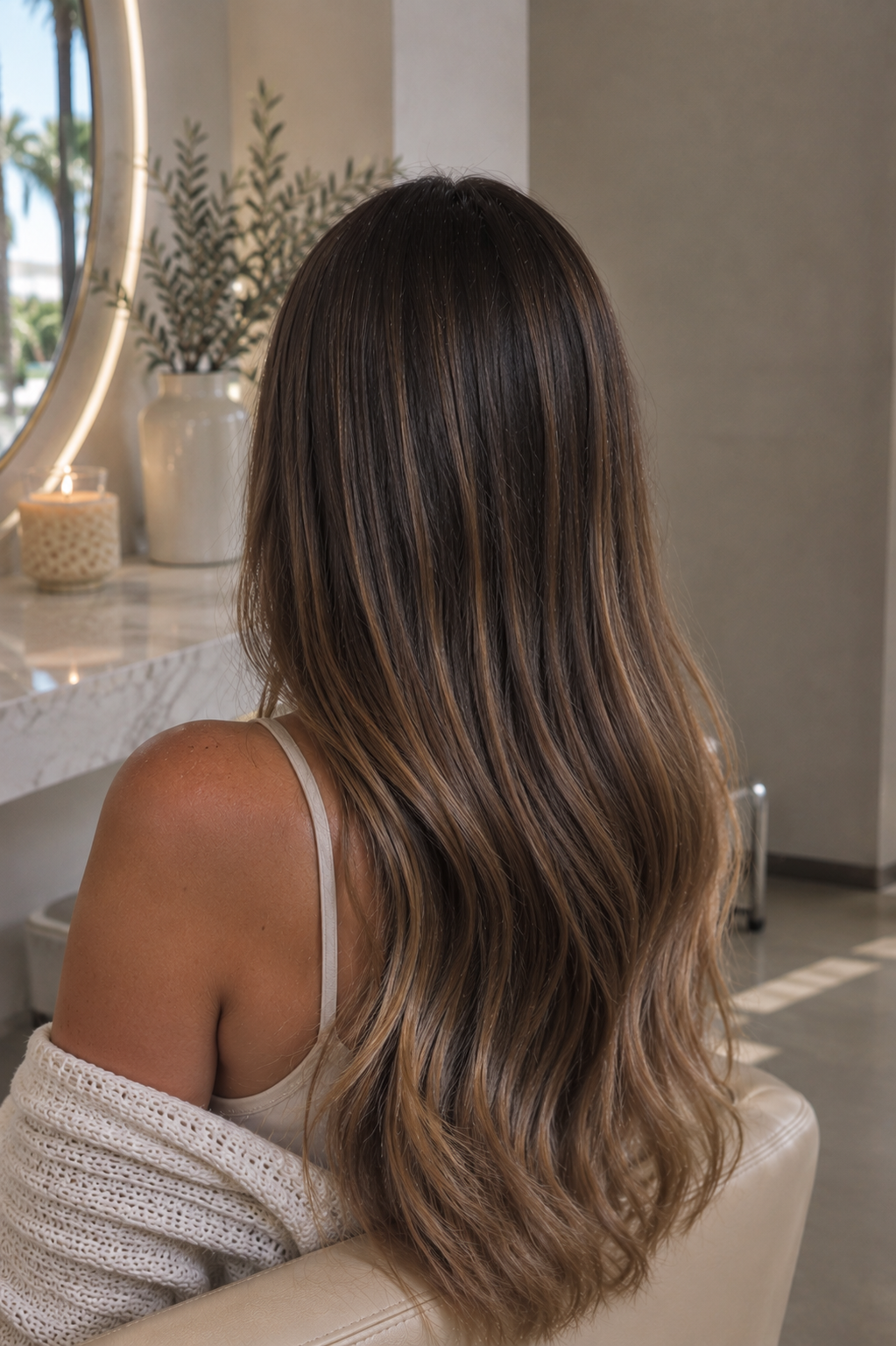 Hair transformation 6 — balayage and extensions by Katie Shumway in Dana Point