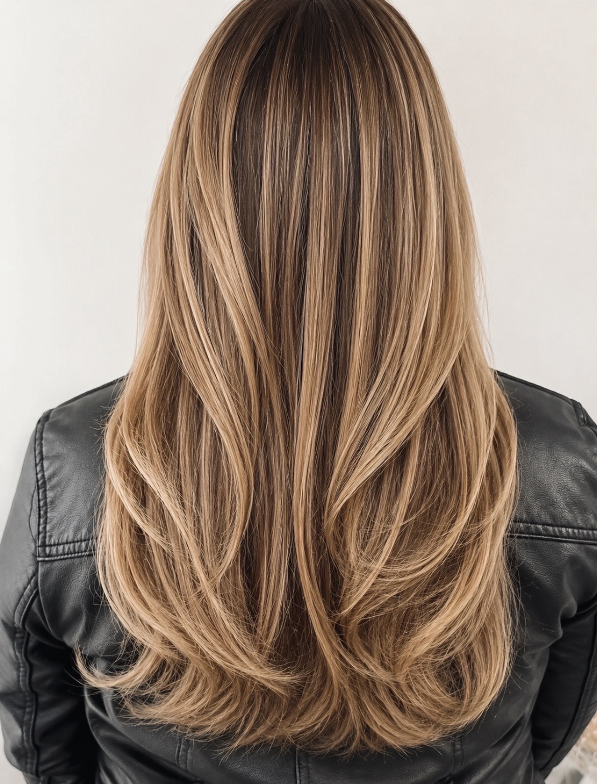 Hair transformation 8 — balayage and extensions by Katie Shumway in Dana Point