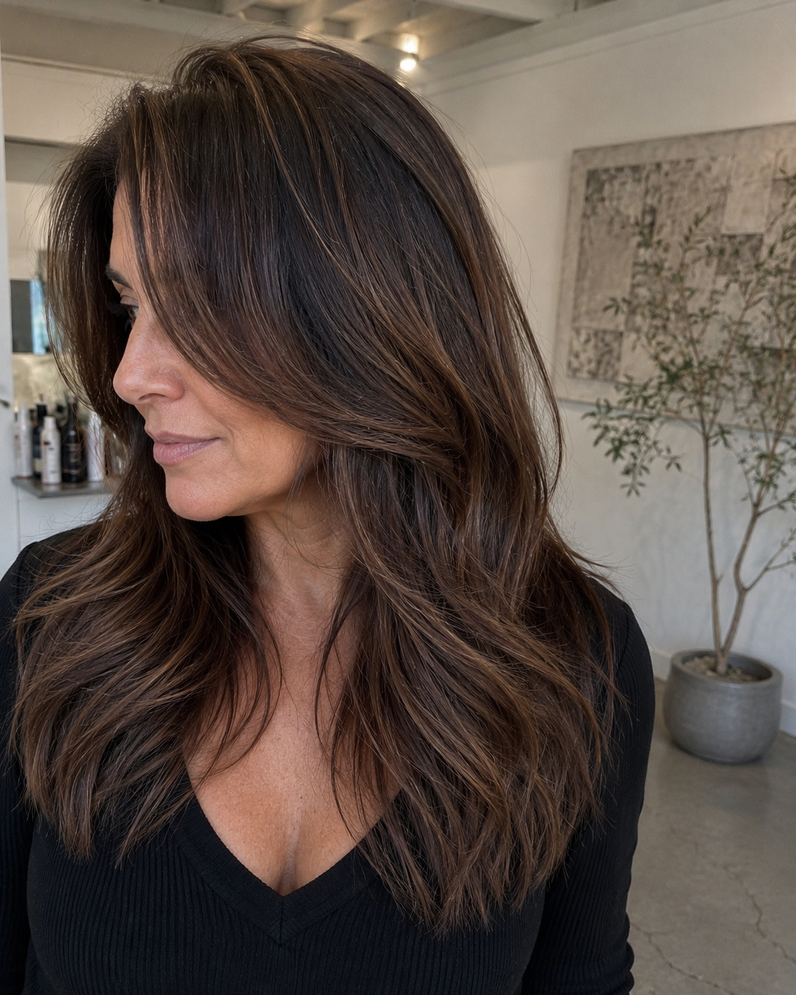 Hair transformation 4 — balayage and extensions by Katie Shumway in Dana Point